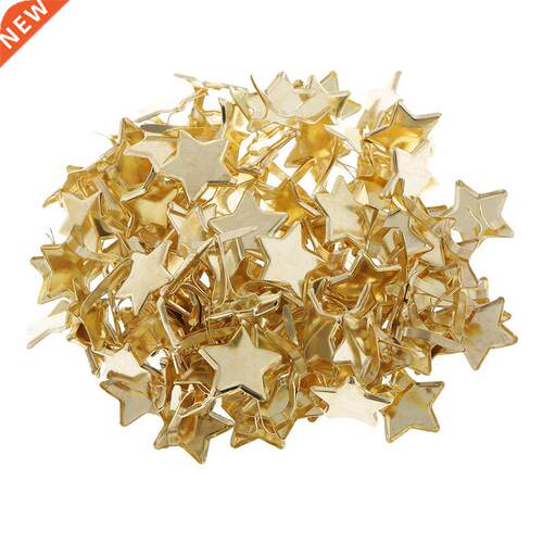 100x Star Head Metal Paper Fastener Decorative Brad For Kid