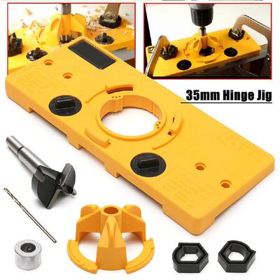 NEW Concealed 35MM Cup Style Hinge Jig Boring Hole Drill Gui