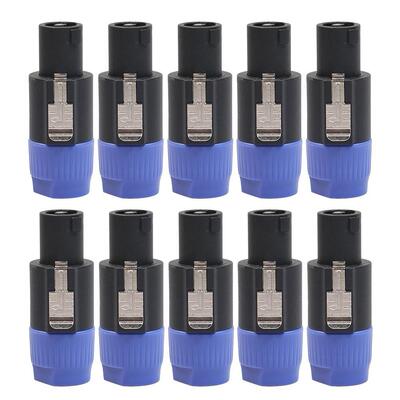 10pcs 4-Pole 4Pin NL4FC Connector Ohm Plug Speaker Audio Cab