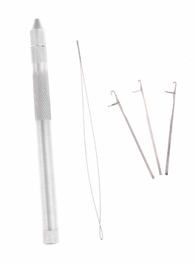 Professional Stainless Steel Hair Extension Tools Sliver Hai