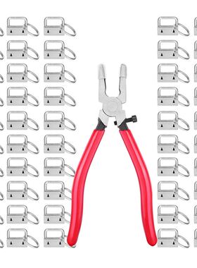 Key Pendant Set 50Pcs Lanyard Key Pendant Hardware 2.5 cm wi