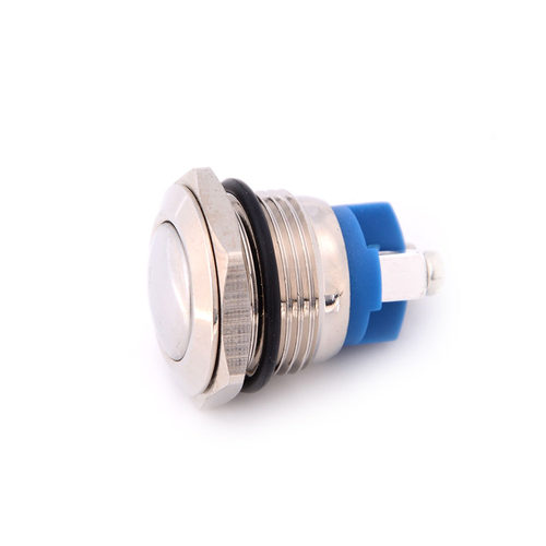1pcs Momentary Metal Push Button Switch 16mm Start Horn Butt