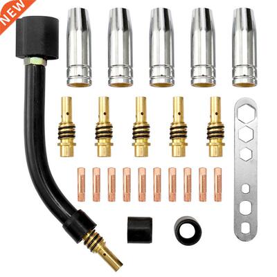 24PCS Welding-torch Fitting 15AK Torch Consumable Electrode