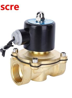 Electric Solenoid Valve DC 12V 1 inch Brass 2-Way 2-Position