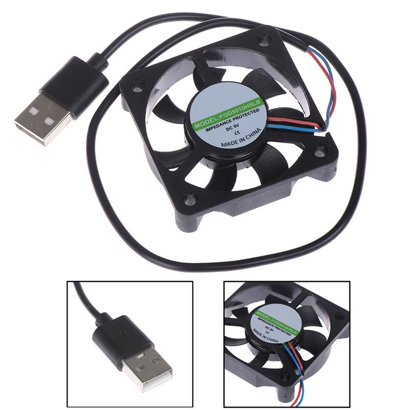 1Pc 5V USB Connector 50x50x10mm PC Computer Cooling Cooler F