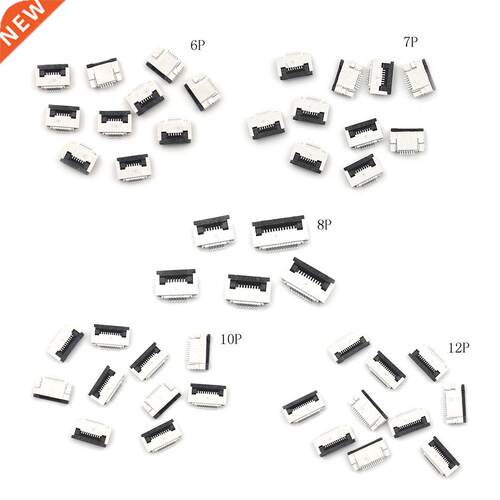 10 X 10 Pin Flip Type Flat Cable Connector Bottom Contact FP