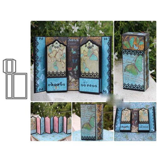 JC Box Card Shape Frame Metal Cutting Dies Scrapbooking Han