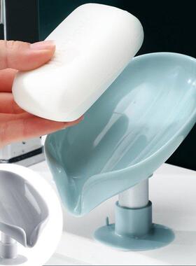 Soap Dish Soap Box Sponge Holder Sponge Draining Rack Leaf S