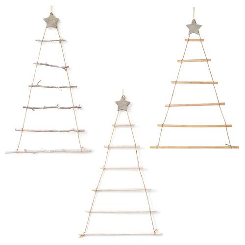 Nordic Style DIY Wooden Christmas Tree Artificial Fake Kids