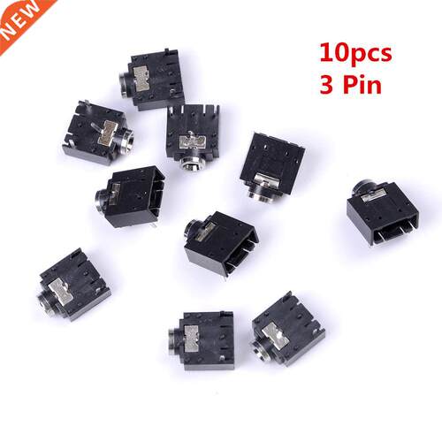 10 Pcs  Pin PCB Mount Female .5mm Stereo Jack Socket Conne
