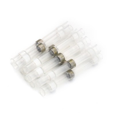 White 1.5mm Electrical Cable Wire Connector 50Pcs Heat Shrin