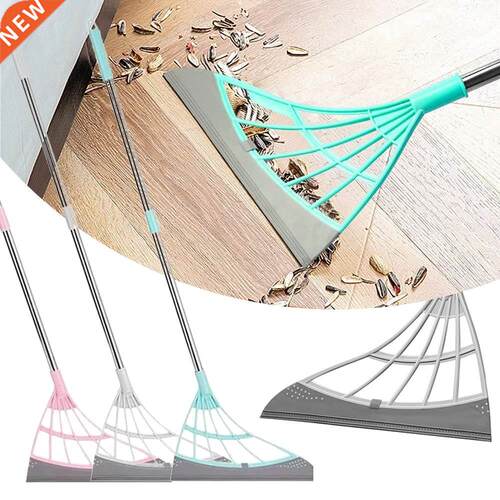Rubber Broom Hand Push Sweeper Magic Broom Floor Wiper Squee