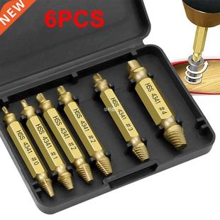 6pcs Damaged Screw Extractor Speed Out Drill Bits Removal Br