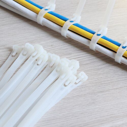100pcs Reusable Nylon Cable Tie May Loose Slipknot Tie Reusa