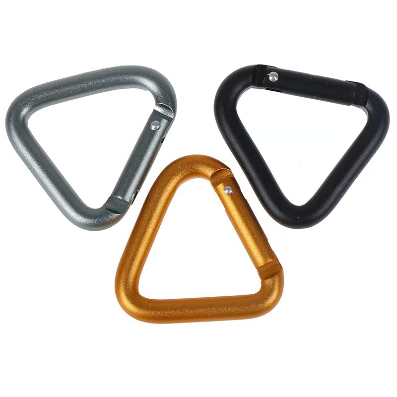 1pc Triangle Carabiner Outdoor Camping Hiking Keychain Snap
