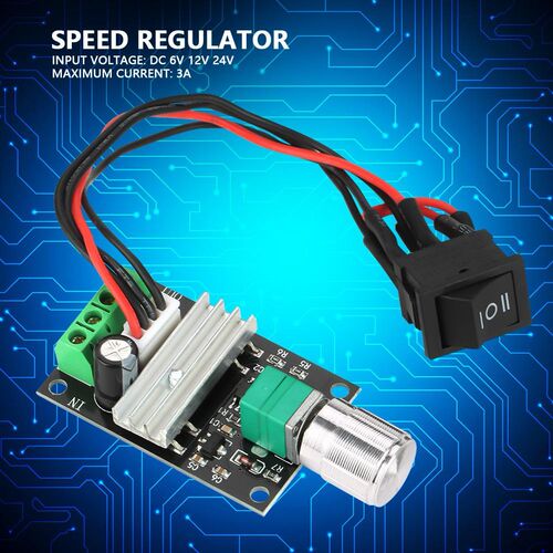 DC 6V 12V 24V PWM Motor Speed Controller Reversible Controll