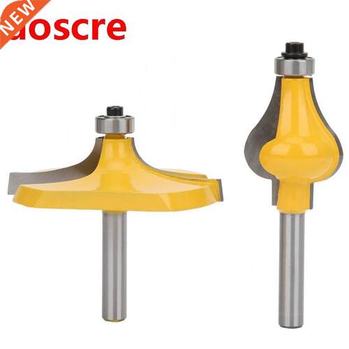 2pcs 8mm Shank Armrest Handrail Router Bit Set with Bearing