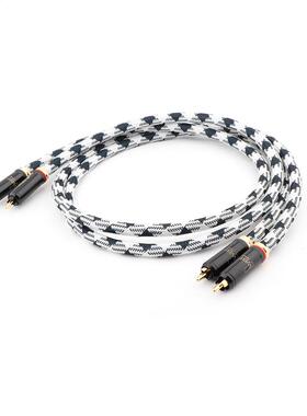 Pair ST-48B Hi-end OCC Silver Plated RCA Interconnect Cable