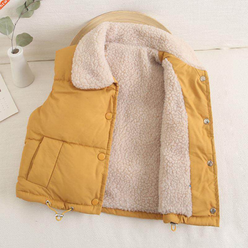 Kids Vest Jackets For Girls Outerwear Winter Thick Plus Velv图片