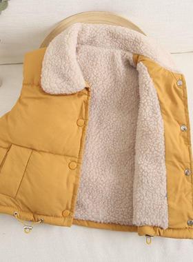 Kids Vest Jackets For Girls Outerwear Winter Thick Plus Velv
