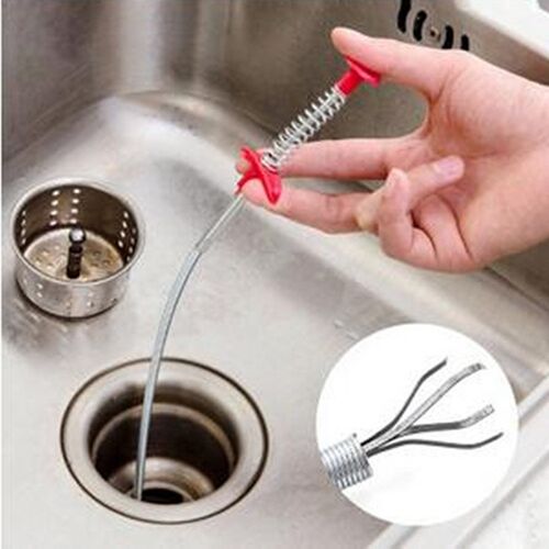 Spring Pipe Dredging Tools, Drain Snake, Drain Cleaner Stick