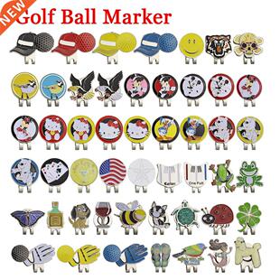 New Golf Ball Mark+Golf Hat Clp Magnetc Alloy marker golf