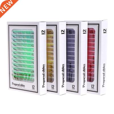 Everlasting 48Pcs/Set Prepared Microscope Slides Specimen An