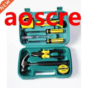 9Pcs Home Hardware Toolbox Hammer Screwdriver Electric pen s