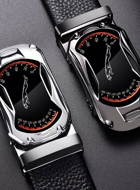 130 140 150 160cm Plus Size Genuine Leather Belt Metal Autom