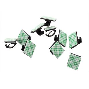 10 pieces rectangle Self-Adhesive 10mm cable tie installatio