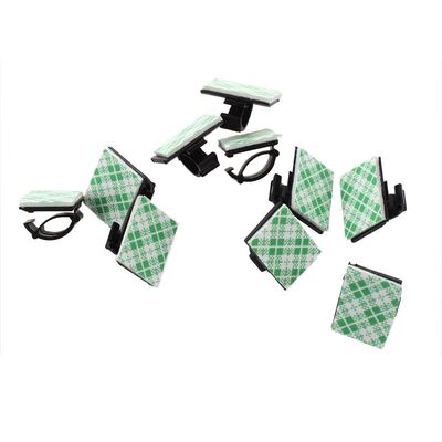 10 pieces rectangle Self-Adhesive 10mm cable tie installatio