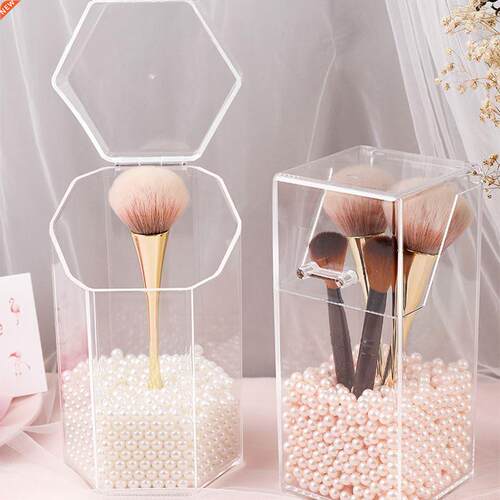 Transparent Acrylic Makeup Brush Holder Makeup Organizer Cos