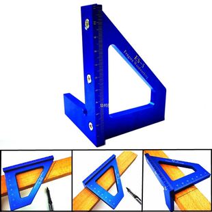 Accu Multifunctional Ruler Aluminum Alloy Degree Angle