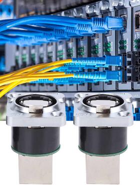 2Pcs RJ45 Right Angle Connector Fire Retardant Insulator Mat