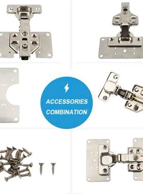 Stainless Steel Hinge Repair Fixing Plate With Screws Kitche