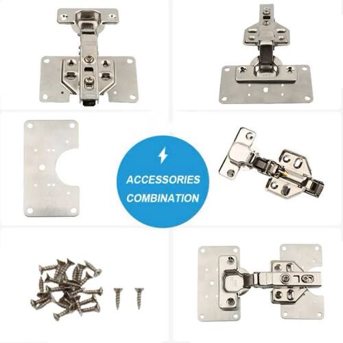 Stainless Steel Hinge Repair Fixing Plate With Screws Kitche