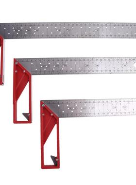 45/90 Degree Triangle Square Ruler 0cm Stainless Steel Righ