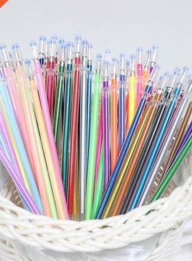 100 Colors/Set Flash Graffiti Gel Pen Highlight Refill Color