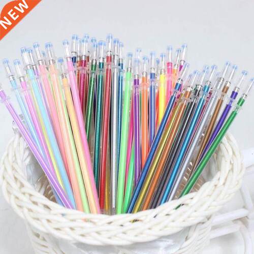 100 Colors/Set Flash Graffiti Gel Pen Highlight Refill Color