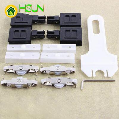 Black 5-8mm glass rail guide accessories showcase sliding do