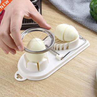 acier inoxydable 2 en 1 oeuf trancheuse oeuf Cutter disposit