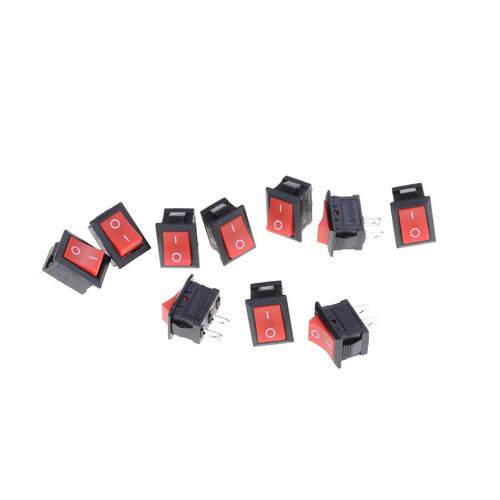 Rocker Switch KCD1-101 250V 6A Boatlike Switch Car Dash Dash