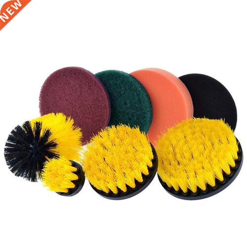 Drill Brush Scrub Pads 8 Piece Power Scrubber Cleaning Kit A