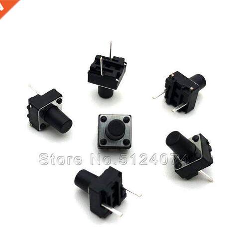 100pcs/lot 6*6*8MM 2pin touch switch short pin micro switch