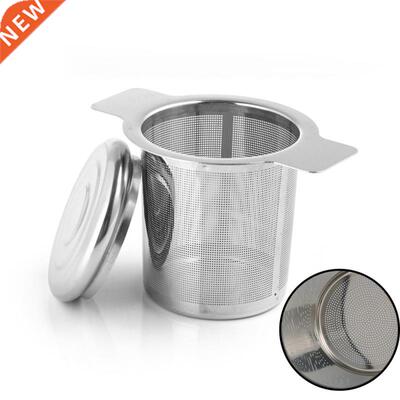 Double Handles Tea Infuser With Lid ainless eel Fine Mes