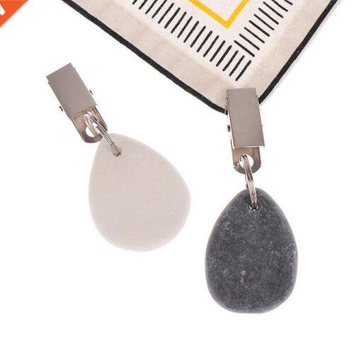 Teardrop Stone Tablecloth Weights Stainless Steel Metal Hold