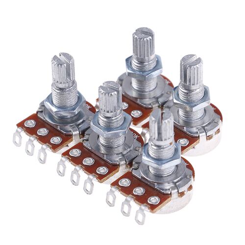 5pcs 23mm A500K Long Split Shaft Audio Tone Volume Switch Co