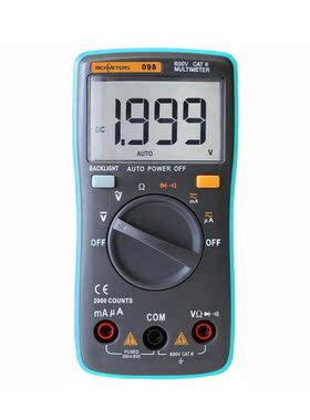 RM098 LCD Digital Multimeter DMM DC AC Voltage Current Resi