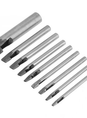 2mm 9pcs Leather Oval Shape Hole Punch Kit Cutter Hollow