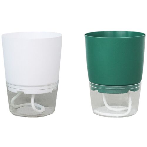 2X Auto Irrigate Flower Pot Vase Automatic Watering Planter